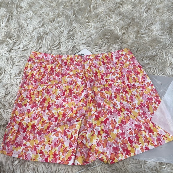Hale Bob Pink and Yellow High Waist Women Shorts - Picture 3 of 8